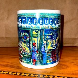 Starbucks Christmas Mug Pikes Place Farmers Market Seattle 14 Oz